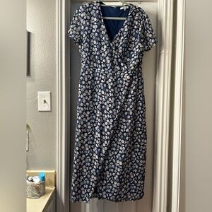 Madewell mock wrap dress